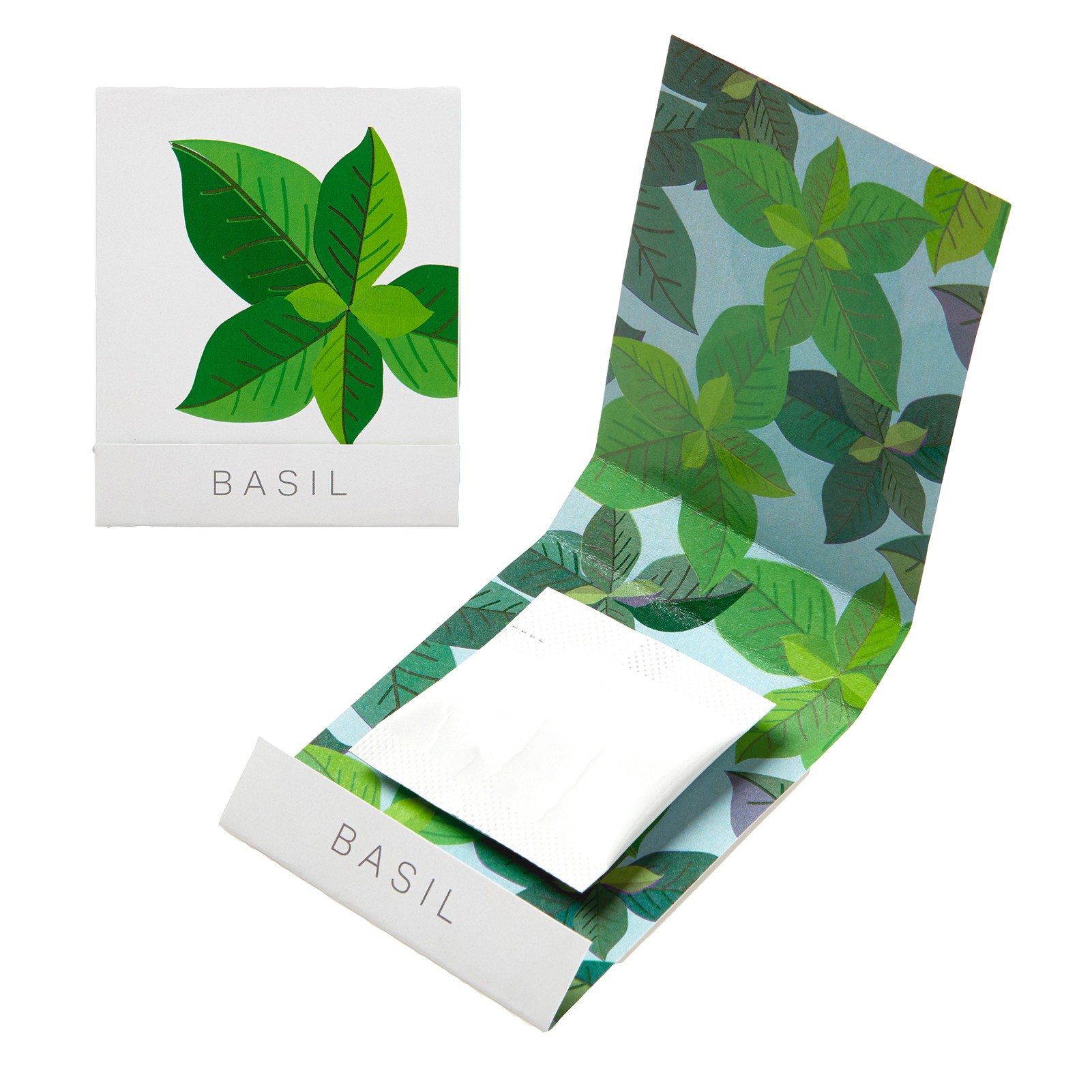 custom matchbook with herb seeds