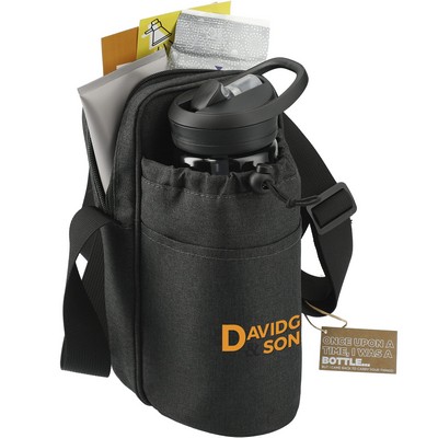 Traver RPET Adjustable Bottle Sling Cooler with Pouch