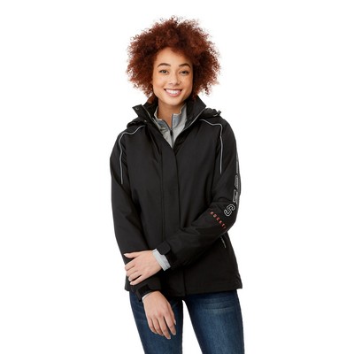 Women's VALENCIA Waterproof Fleece 3-in-1 Jacket with Detachable Hood