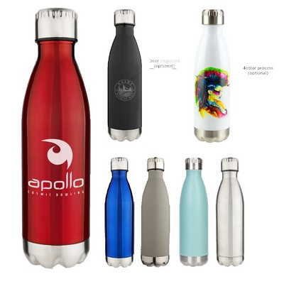 17 Oz Double Wall Stainless Vacuum Water Bottle