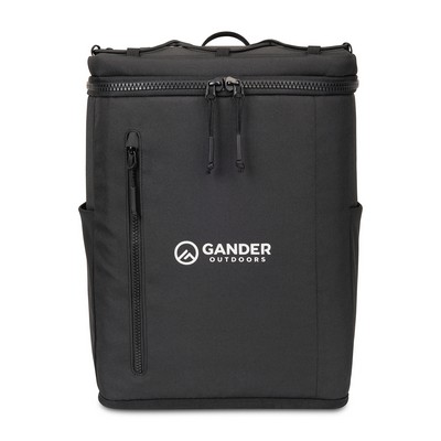 Acadia Recycled rPET Backpack Cooler - Black