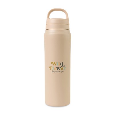 Aviana™ Rowan Recycled Stainless Steel Water Bottle - 16 Oz. - Light Peach