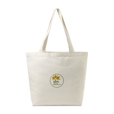 Recycled Cotton Shopper Tote with Interior Pocket - AWARE™ - Natural